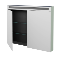 Dreja - Dvojdverová zrkadlová skrinka AIR GA2OE 100 - L20 Mint Grey vysoký lesk (583570)