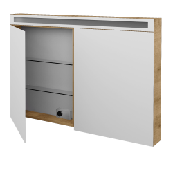 Dreja - Dvojdverová zrkadlová skrinka AIR GA2OE 120 - D09 Arlington (143862)