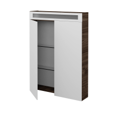Dreja - Dvojdverová zrkadlová skrinka AIR GA2OE 60 - D25 Teak (463908)