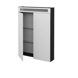 Dreja - Dvojdverová zrkadlová skrinka AIR GA2OE 60 - N03 Graphite (238964)
