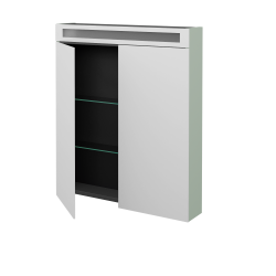 Dreja - Dvojdverová zrkadlová skrinka AIR GA2OE 70 - M20 Mint grey mat (513924)