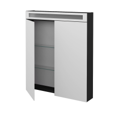Dreja - Dvojdverová zrkadlová skrinka AIR GA2OE 70 - N03 Graphite (239084)