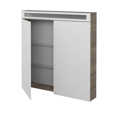 Dreja - Dvojdverová zrkadlová skrinka AIR GA2OE 80 - D03 Cafe (134990)