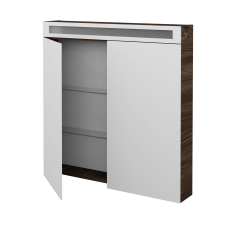 Dreja - Dvojdverová zrkadlová skrinka AIR GA2OE 80 - D25 Teak (464189)