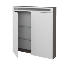 Dreja - Dvojdverová zrkadlová skrinka AIR GA2OE 80 - N06 Lava (239336)