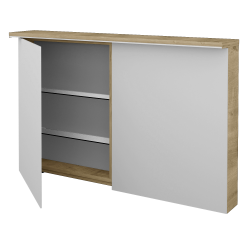 Dreja - Dvojdverová zrkadlová skrinka ASTON GA2OE 120 - D09 Arlington (110437)