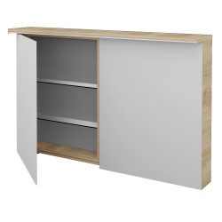 Dreja - Dvojdverová zrkadlová skrinka ASTON GA2OE 120 - D15 Nebraska (241537)