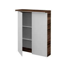 Dreja - Dvojdverová zrkadlová skrinka ASTON GA2OE 60 - D06 Orech (135218)