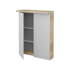 Dreja - Dvojdverová zrkadlová skrinka ASTON GA2OE 60 - D15 Nebraska (241056)