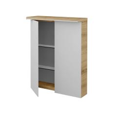 Dreja - Dvojdverová zrkadlová skrinka ASTON GA2OE 60 - D22 Karamel (416591)