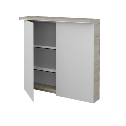 Dreja - Dvojdverová zrkadlová skrinka ASTON GA2OE 80 - D05 Oregon (135270)