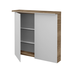 Dreja - Dvojdverová zrkadlová skrinka ASTON GA2OE 80 - D21 Tobacco (327606)