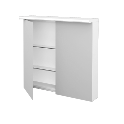 Dreja - Dvojdverová zrkadlová skrinka ASTON GA2OE 80 - M01 Biela mat (241223)