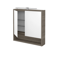 Dreja - Dvojdverová zrkadlová skrinka FOCUS GA2NOE 70 - D03 Cafe (283674)