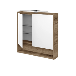 Dreja - Dvojdverová zrkadlová skrinka FOCUS GA2NOE 70 - D21 Tobacco (283780)