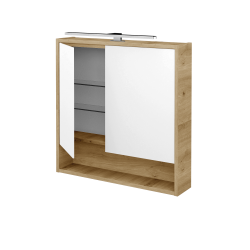 Dreja - Dvojdverová zrkadlová skrinka FOCUS GA2NOE 70 - D22 Karamel (466107)