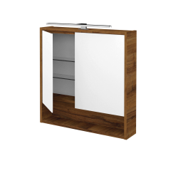 Dreja - Dvojdverová zrkadlová skrinka FOCUS GA2NOE 70 - D27 Cognac (466053)