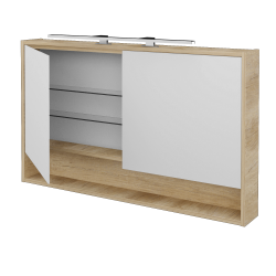 Dreja - Dvojdverová zrkadlová skrinka FOCUS GA2OE 120 - D15 Nebraska (284527)