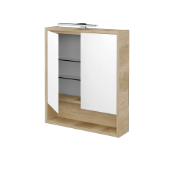 Dreja - Dvojdverová zrkadlová skrinka FOCUS GA2OE 60 - D15 Nebraska (283490)