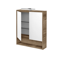 Dreja - Dvojdverová zrkadlová skrinka FOCUS GA2OE 60 - D21 Tobacco (283537)