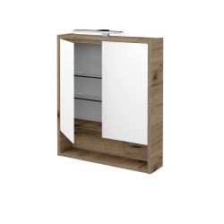 Dreja - Dvojdverová zrkadlová skrinka FOCUS GA2OE 60 - D23 Herkules (466008)