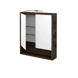 Dreja - Dvojdverová zrkadlová skrinka FOCUS GA2OE 60 - D25 Teak (465988)