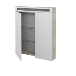 Dreja - Dvojdverová zrkadlová skrinka MAX GA2NO 70 - D28 Alberta (465056)