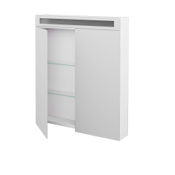 Dreja - Dvojdverová zrkadlová skrinka MAX GA2O 70 - N01 Biela lesk (145323)