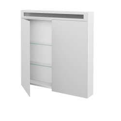 Dreja - Dvojdverová zrkadlová skrinka MAX GA2O 80 - N01 Biela lesk (69141)