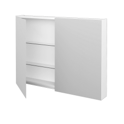 Dreja - Dvojdverová zrkadlová skrinka PREMIUM GA2E 100 - M01 Biela mat (240509)
