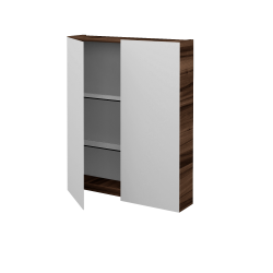 Dreja - Dvojdverová zrkadlová skrinka PREMIUM GA2E 60 - D06 Orech (135980)