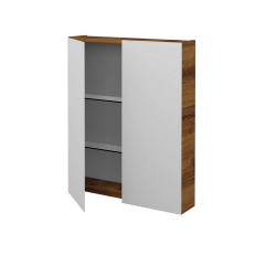 Dreja - Dvojdverová zrkadlová skrinka PREMIUM GA2E 60 - D27 Cognac (463182)