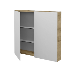 Dreja - Dvojdverová zrkadlová skrinka PREMIUM GA2E 80 - D09 Arlington (111113)