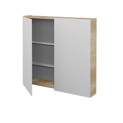 Dreja - Dvojdverová zrkadlová skrinka PREMIUM GA2E 80 - D15 Nebraska (240332)