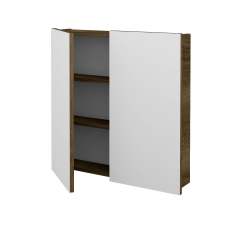 Dreja - Dvojdverová zrkadlová skrinka Q GA2 70 - D21 Tobacco (281861)