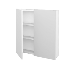 Dreja - Dvojdverová zrkadlová skrinka Q GA2 70 - M01 Biela mat (236151)