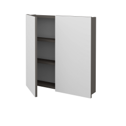 Dreja - Dvojdverová zrkadlová skrinka Q GA2 70 - N06 Lava (236182)