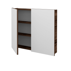 Dreja - Dvojdverová zrkadlová skrinka Q GA2 80 - D06 Orech (136543)