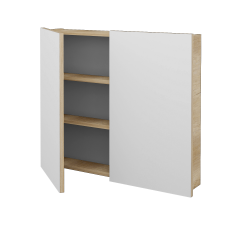 Dreja - Dvojdverová zrkadlová skrinka Q GA2 80 - D15 Nebraska (236212)