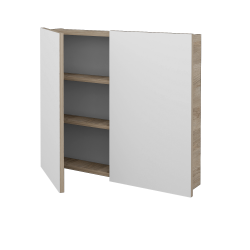 Dreja - Dvojdverová zrkadlová skrinka Q GA2 80 - D17 Colorado (236236)