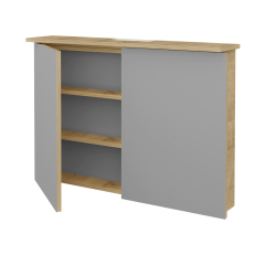 Dreja - Dvojdverová zrkadlová skrinka SANI GA2O 100 - D09 Arlington (157630)