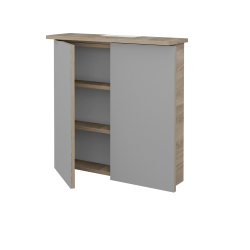 Dreja - Dvojdverová zrkadlová skrinka SANI GA2O 70 - D17 Colorado (236786)