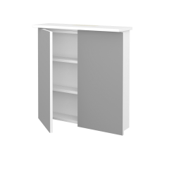 Dreja - Dvojdverová zrkadlová skrinka SANI GA2O 70 - M01 Biela mat (236816)