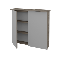 Dreja - Dvojdverová zrkadlová skrinka SANI GA2O 80 - D03 Cafe (137076)