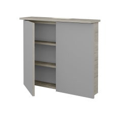 Dreja - Dvojdverová zrkadlová skrinka SANI GA2O 80 - D05 Oregon (137090)