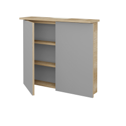 Dreja - Dvojdverová zrkadlová skrinka SANI GA2O 80 - D15 Nebraska (236878)