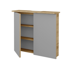 Dreja - Dvojdverová zrkadlová skrinka SANI GA2O 80 - D22 Karamel (423308)