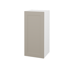 Dreja - Horna kúpeľňová skrinka PORTO SYD 50 - N01 Biela lesk / Úchytka T00 / L04 Béžová vysoký lesk / Levé (569785XL)