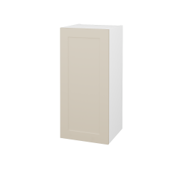 Dreja - Horna kúpeľňová skrinka PORTO SYD 50 - N01 Biela lesk / Úchytka T00 / L19 Cream vysoký lesk / Levé (569754XL)