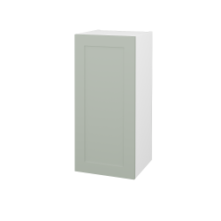 Dreja - Horna kúpeľňová skrinka PORTO SYD 50 - N01 Biela lesk / Úchytka T00 / L20 Mint Grey vysoký lesk / Levé (569747XL)